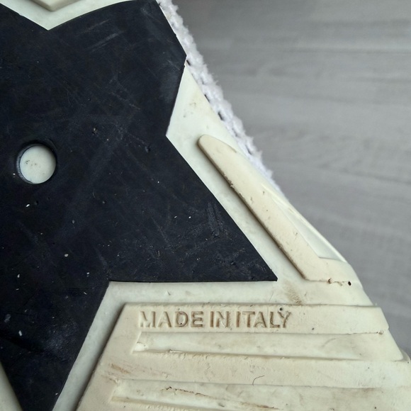 Dior White Knit Fabric D-Fence Slip On Sneakers Bumblebee Embroidery Size 37 - Picture 7 of 7